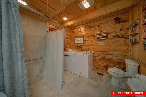 1 bedroom cabin with jetted tub in bathroom - Beary Cozy Cabin