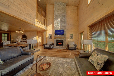Living Room with Gas Fireplace - Tennessee Splendor