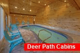 Premium 6 bedroom cabin with private indoor pool