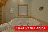 6 bedroom cabin rental with jacuzzi tub