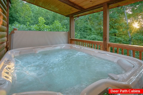 Cabin with Hot tub and Wooded View - The Tennessean on Huckleberry Hill