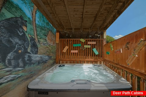 Covered Decks with Private Hot Tub - Bear Down