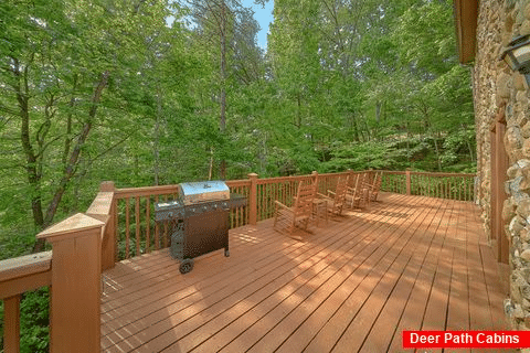 Large Deck With Wooded View - Splish Splash