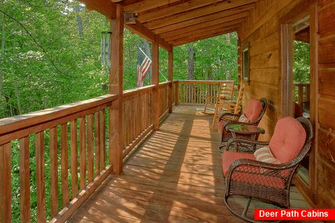Private 1 bedroom cabin with covered deck - Beary Cozy Cabin