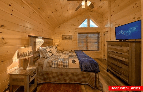 Pigeon Forge cabin with 3 King Bedrooms - Heritage Splash