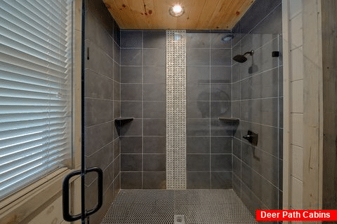 Cabin with Luxurious Master Bathroom shower - A Peaceful Haven
