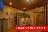 Gatlinburg cabin rental with bunk bedroom