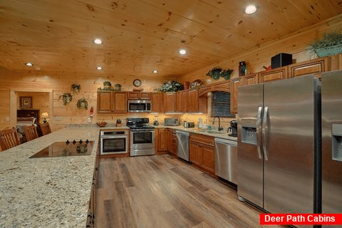 Fully Stocked Kitchen in 5 Bedroom Cabin - A Mountain Paradise
