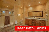 Private Master Bath with double shower in cabin