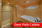 Master Bath with Jacuzzi Tub in 5 bedroom cabin