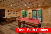 5 bedroom cabin with Pool Table Game Room