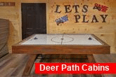 Pigeon Forge cabin rental with air hockey game 