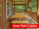 Picnic Tables on Covered Deck 4 Bedroom