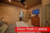 Cabin Master Bedroom with TV and Private Bath