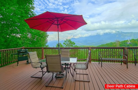Large Deck with Spectacular View Gatlinburg - Over The Rainbow