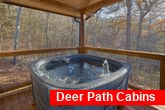 Rental cabin with 5 bedrooms and private hot tub