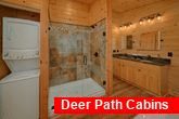 Luxurious master bath in Gatlinburg cabin rental