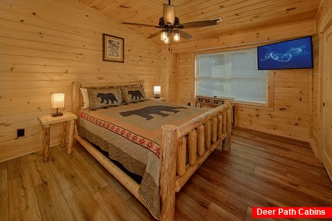 3 King Bedrooms in Gatlinburg cabin rental - Mountain Melody