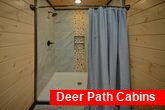 Master Bath with shower in 5 bedroom cabin