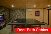 5 bedroom cabin game room with Ping Pong table