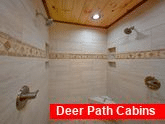 Luxurious double shower in cabin Master Bathroom