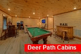 Premium Cabin game room with Pool Table