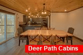 Cozy dining room in 6 bedroom cabin rental