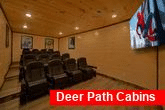Theater Room in secluded 6 bedroom cabin rental