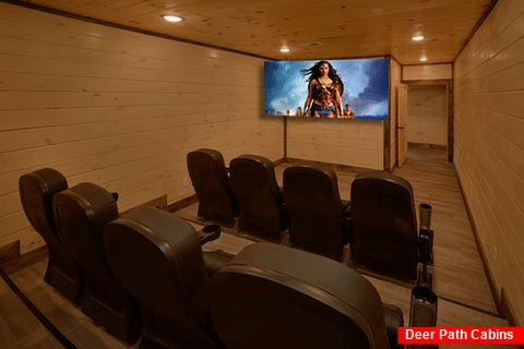 Luxurious 6 bedroom cabin with movie theater - Ain't Life Grand