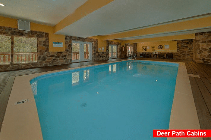 Pool and a Theater Lodge Cabin Rental Photo