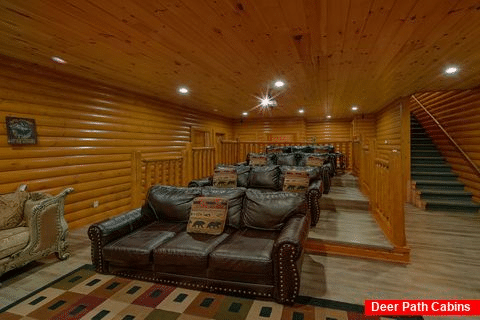 Theater Room 8 Bedroom Cabin Sleeps 22 6 Bath - Pool and a Theater Lodge