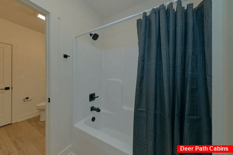 Upstairs Jack and Jill Bathroom Shower - Home Sweet Townhome