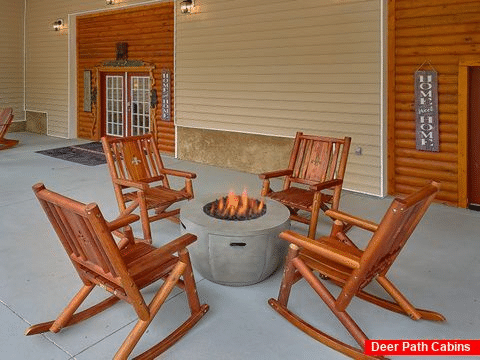 Large Outdoor Seating Area with Fire Pits - Bar Mountain IV