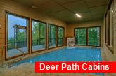Premium 6 bedroom cabin with heated indoor pool
