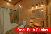 Private master bath at 6 bedroom pool cabin