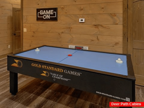 6 bedroom cabin game room with air hockey game - A View From Above