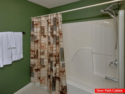King Bedroom with Shower - Bear Splashin Fun