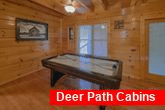 Sevierville cabin with air hockey and pool table