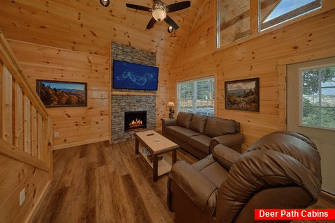 Pigeon Forge Cabin with Electric Fireplace - A Beary Good Life