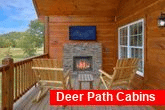 Sevierville Cabin with Outdoor Fireplace and TV