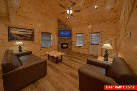 Luxury 2 Bedroom Cabin with Electric Fireplace - Makin' Memories
