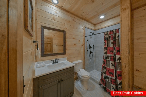 King Bedroom with Full Bathroom - Downtown Gatlinburg Hideaway
