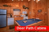 1 Bedroom Cabin with Pool Table and Full Kitchen