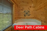 2 bedroom cabin with private Jacuzzi Tub