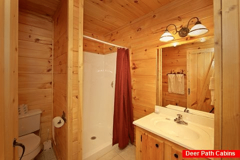 Premium 1 Bedroom Cabin with a Walk-in Shower - Bear Tracks