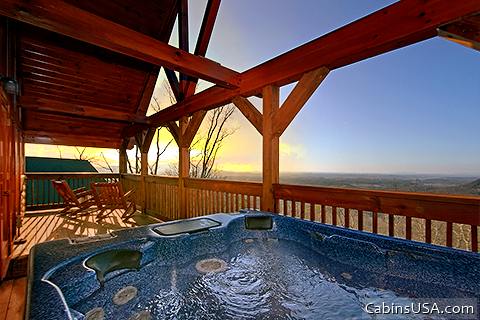 Luxurious Outdoor Hot Tub with Breathtaking View - Lucky Break