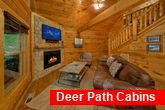 Pigeon Forge Cabin with Fireplace in living room