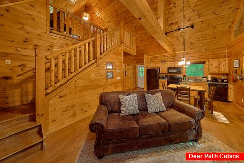 Cabin with Lofted Game Room & Pool Table - Git - R - Done