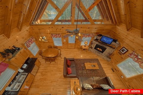 Cabin with Open Floor Plan - A Bear Encounter