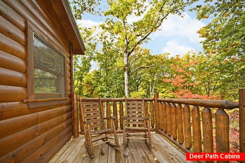 Deck with Scenic Views - A Bear Encounter